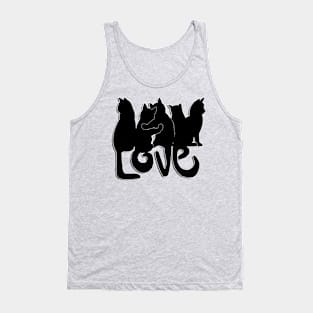 Cat Lover Design, Cute Kitty Graphic Design Love Tank Top